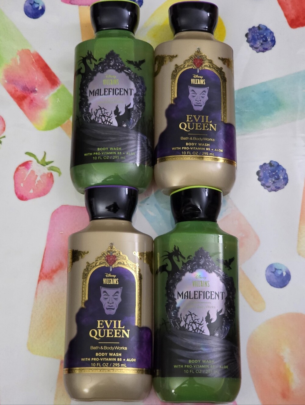 Bath & Body Works Disney Villains Body Wash Set of 4 NEW RARE